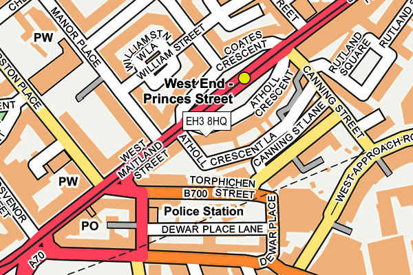 Map of THE KEIL CENTRE EBT LIMITED at local scale