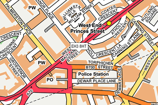 EH3 8HT map - OS OpenMap – Local (Ordnance Survey)