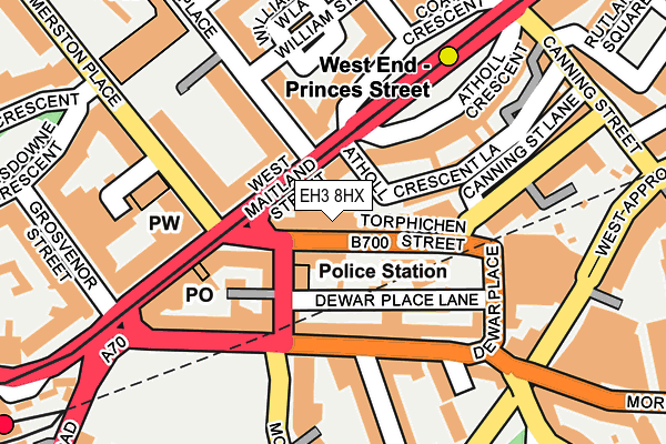 EH3 8HX map - OS OpenMap – Local (Ordnance Survey)