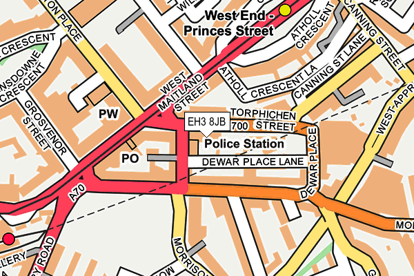 EH3 8JB map - OS OpenMap – Local (Ordnance Survey)