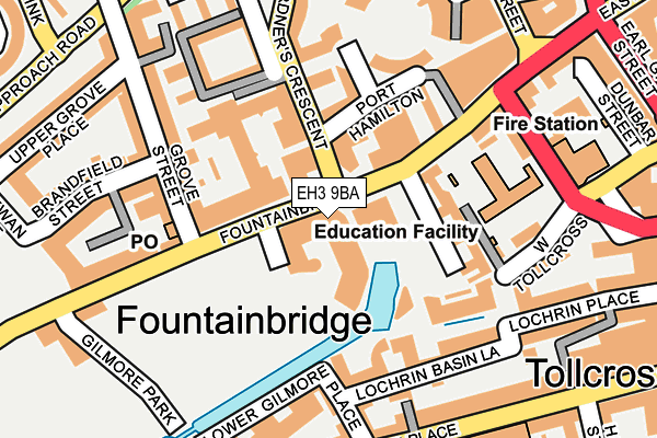 EH3 9BA map - OS OpenMap – Local (Ordnance Survey)