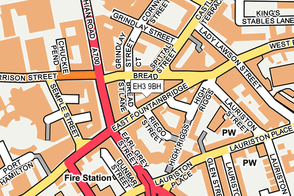 EH3 9BH map - OS OpenMap – Local (Ordnance Survey)