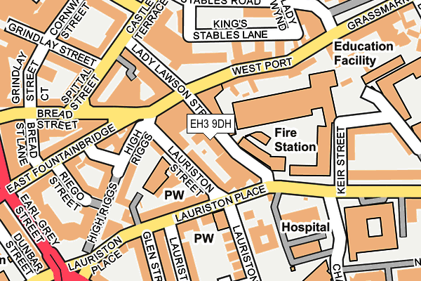 EH3 9DH map - OS OpenMap – Local (Ordnance Survey)