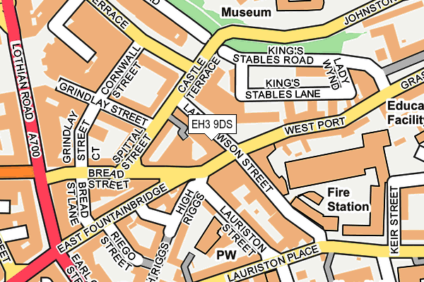 EH3 9DS map - OS OpenMap – Local (Ordnance Survey)