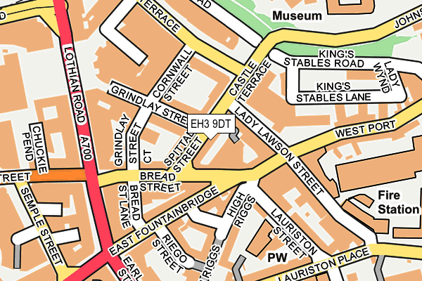 EH3 9DT map - OS OpenMap – Local (Ordnance Survey)