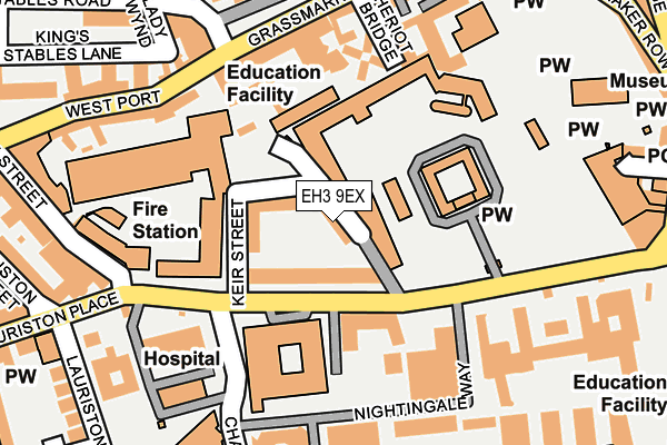 EH3 9EX map - OS OpenMap – Local (Ordnance Survey)