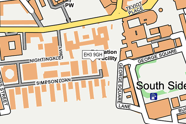 EH3 9GH map - OS OpenMap – Local (Ordnance Survey)