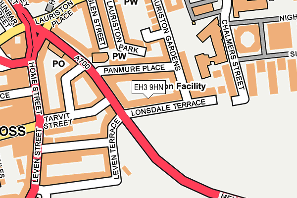 EH3 9HN map - OS OpenMap – Local (Ordnance Survey)