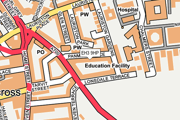 EH3 9HP map - OS OpenMap – Local (Ordnance Survey)