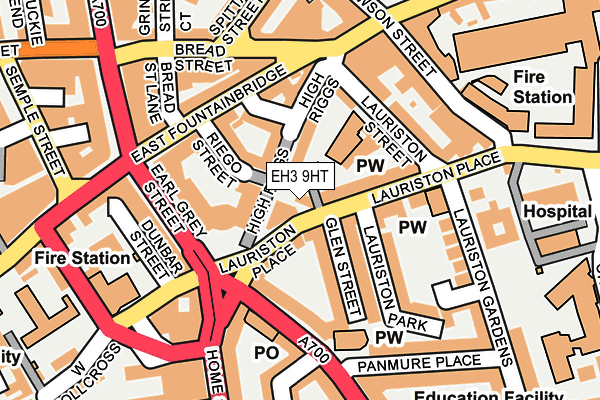 EH3 9HT map - OS OpenMap – Local (Ordnance Survey)