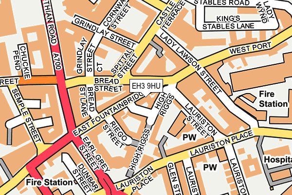 EH3 9HU map - OS OpenMap – Local (Ordnance Survey)