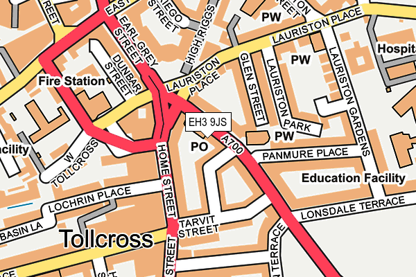 EH3 9JS map - OS OpenMap – Local (Ordnance Survey)