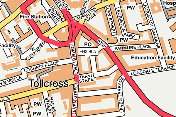 EH3 9LA map - OS OpenMap – Local (Ordnance Survey)