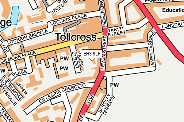 EH3 9LF map - OS OpenMap – Local (Ordnance Survey)