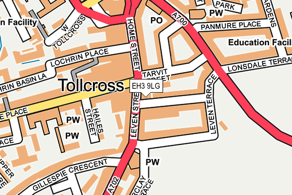 EH3 9LG map - OS OpenMap – Local (Ordnance Survey)