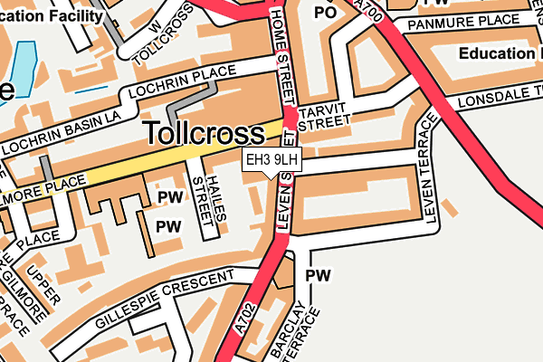 EH3 9LH map - OS OpenMap – Local (Ordnance Survey)