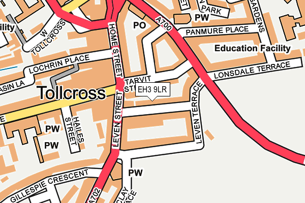 EH3 9LR map - OS OpenMap – Local (Ordnance Survey)