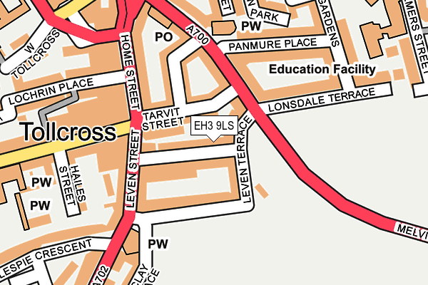 EH3 9LS map - OS OpenMap – Local (Ordnance Survey)