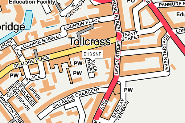 EH3 9NF map - OS OpenMap – Local (Ordnance Survey)