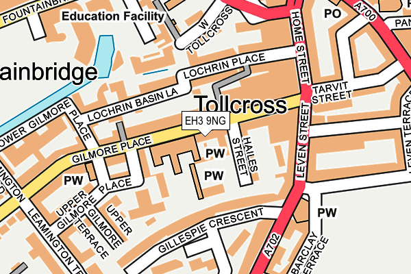 EH3 9NG map - OS OpenMap – Local (Ordnance Survey)