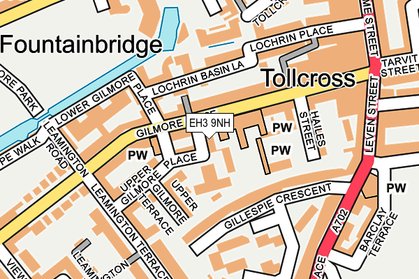 EH3 9NH map - OS OpenMap – Local (Ordnance Survey)