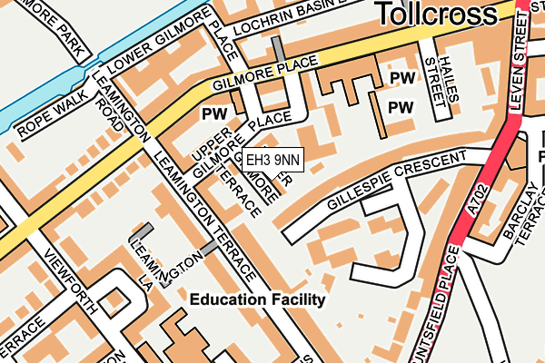 EH3 9NN map - OS OpenMap – Local (Ordnance Survey)