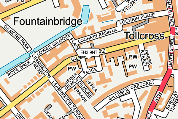 EH3 9NT map - OS OpenMap – Local (Ordnance Survey)