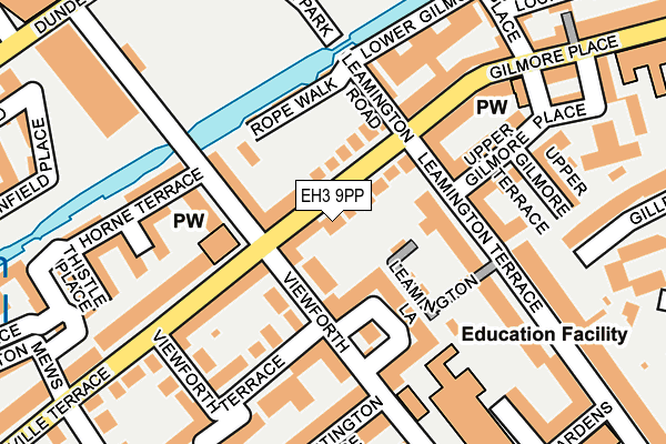 EH3 9PP map - OS OpenMap – Local (Ordnance Survey)