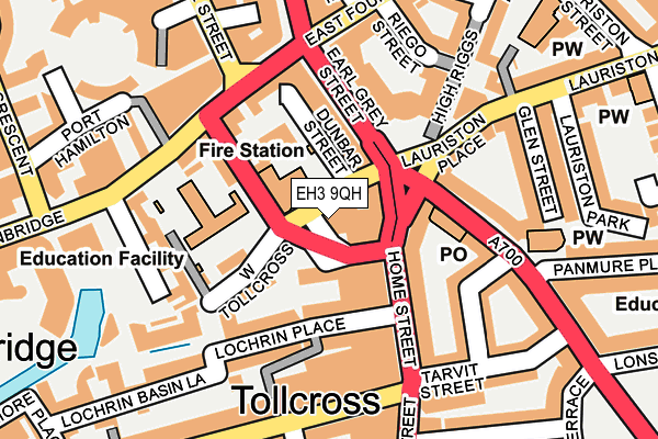 EH3 9QH map - OS OpenMap – Local (Ordnance Survey)