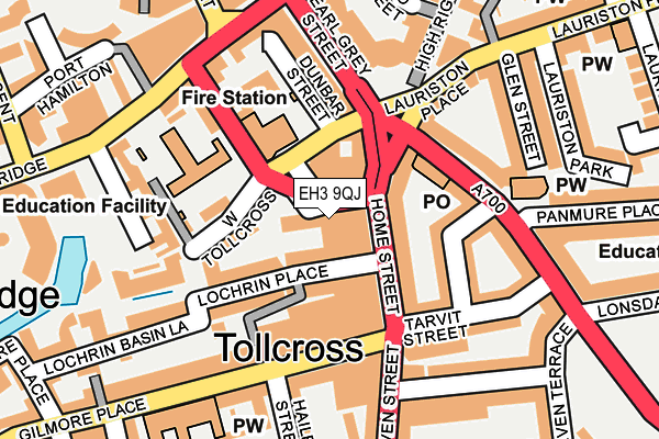 EH3 9QJ map - OS OpenMap – Local (Ordnance Survey)