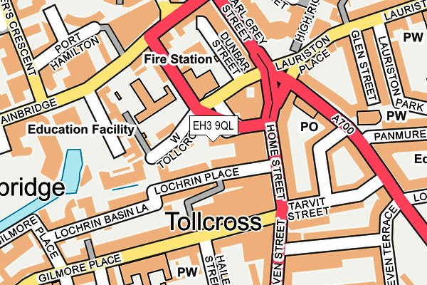 EH3 9QL map - OS OpenMap – Local (Ordnance Survey)