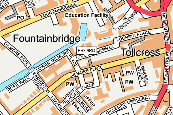 EH3 9RQ map - OS OpenMap – Local (Ordnance Survey)