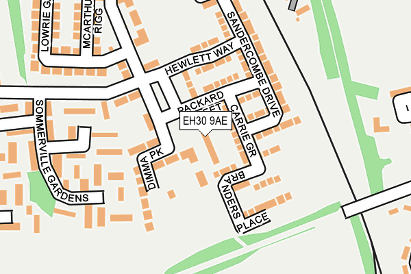 EH30 9AE map - OS OpenMap – Local (Ordnance Survey)