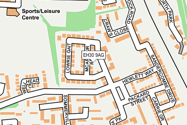 EH30 9AG map - OS OpenMap – Local (Ordnance Survey)