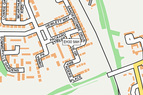 EH30 9AH map - OS OpenMap – Local (Ordnance Survey)