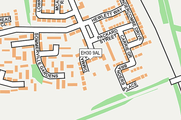 EH30 9AL map - OS OpenMap – Local (Ordnance Survey)