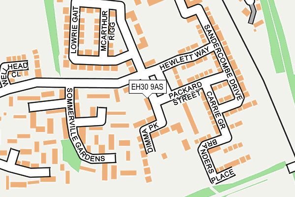 EH30 9AS map - OS OpenMap – Local (Ordnance Survey)