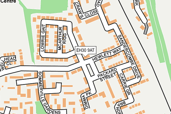 EH30 9AT map - OS OpenMap – Local (Ordnance Survey)
