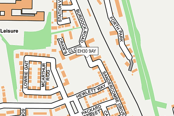 EH30 9AY map - OS OpenMap – Local (Ordnance Survey)