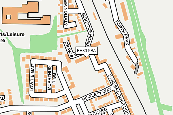EH30 9BA map - OS OpenMap – Local (Ordnance Survey)