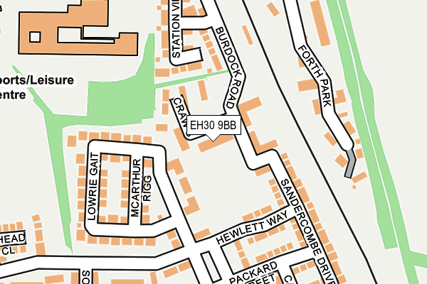 EH30 9BB map - OS OpenMap – Local (Ordnance Survey)