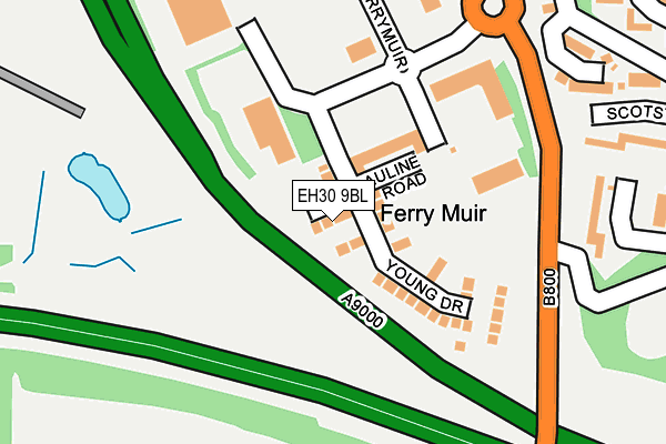 EH30 9BL map - OS OpenMap – Local (Ordnance Survey)