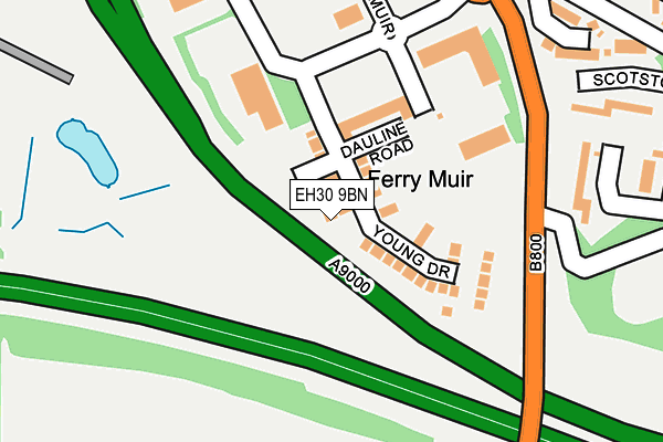 EH30 9BN map - OS OpenMap – Local (Ordnance Survey)
