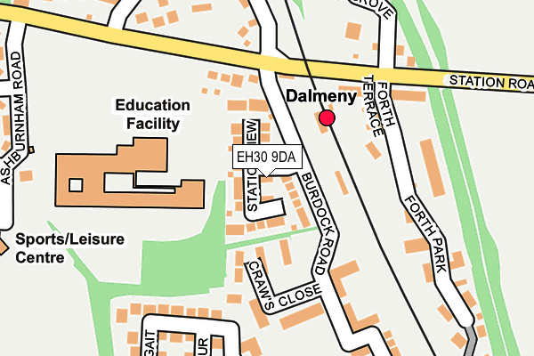 EH30 9DA map - OS OpenMap – Local (Ordnance Survey)