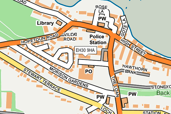 EH30 9HA map - OS OpenMap – Local (Ordnance Survey)