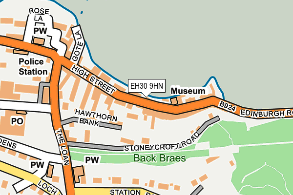EH30 9HN map - OS OpenMap – Local (Ordnance Survey)