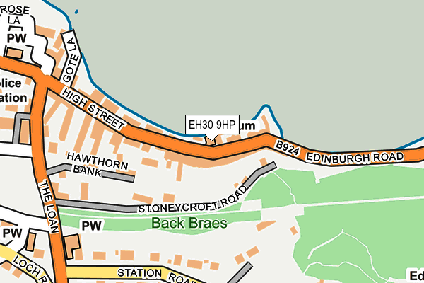 EH30 9HP map - OS OpenMap – Local (Ordnance Survey)