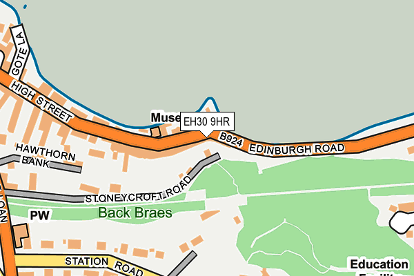 EH30 9HR map - OS OpenMap – Local (Ordnance Survey)