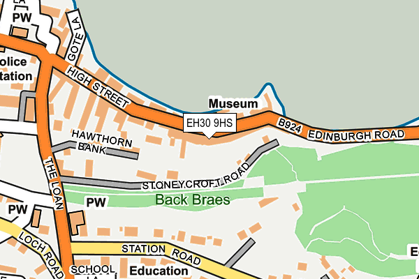 EH30 9HS map - OS OpenMap – Local (Ordnance Survey)