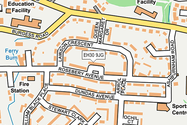 EH30 9JG map - OS OpenMap – Local (Ordnance Survey)
